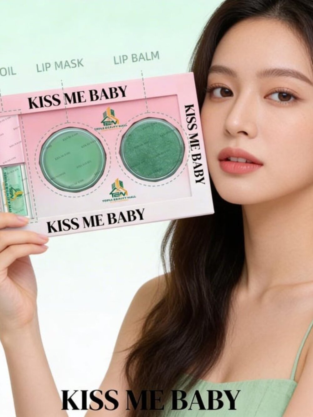 Kiwi 3-in-1 Lip Mask, Balm & Oil Gift Set